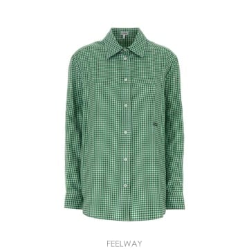 Loewe [X45]�ο��� S540Y05XE5 GREENWHITE ���� ���� ���� ����콺 Embroidered twi[X45]�ο��� S540Y05XE5 GREENWHITE ���� ���� ���� ����