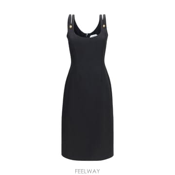 Versace [K68]������ü 10267001A17793 1B000 ���� ���ǽ� �� �̵� �̴� �巹�� Midi grain[K68]������ü 10267001A17793 1B000 ���� ���ǽ� �� �̵�