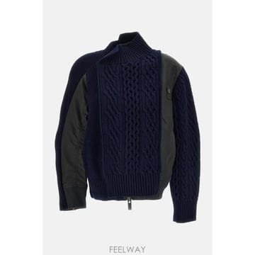 Sacai [G95]��ī�� 2608720233 ���� ��Ʈ Ʈ��ġ��Ʈ ������ ���� NYLON TWILL X WOOL KN[G95]��ī�� 2608720233 ���� ��Ʈ Ʈ��ġ��Ʈ ������ ��