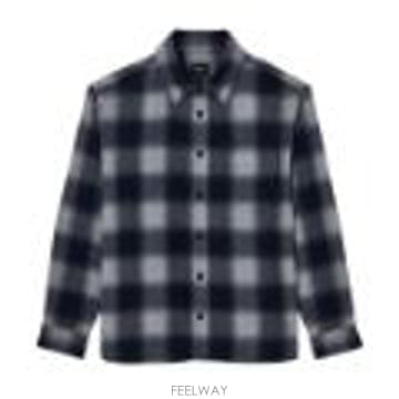 A.P.C. [G95]����� WOATFH32058LAB ���� ���� ����콺 ���� ĳ�־���� Ŭ���ļ��� OVERSHIRT[G95]����� WOATFH32058LAB ���� ���� ����콺 ���� ĳ