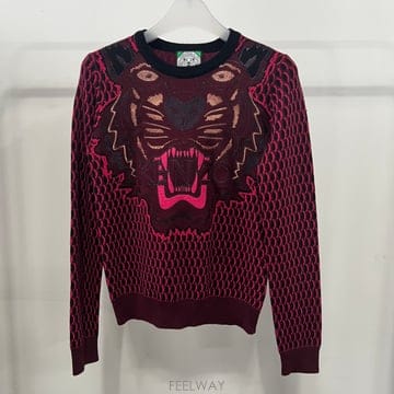 겐조 KENZO 타이거 자커드 니트 스웨터