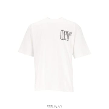 26FW Off 화이트 motion arrow skate t 셔츠 OMAA120F26JER00Y10100 T