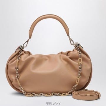 25SS 로저 비비에 Viv Choc Royal desert 레더 hobo 백 RBWAOGS0300YDRC2