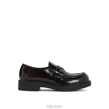 26FW 프라다 다크 브라운 레더 Chocolate 로퍼 2DE127FG000055F0038 TP577750