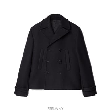 Off White 24SS Off ȭ��Ʈ Double breasted peacoat OMER081F23FAB0014747 TP24SS Off ȭ��Ʈ Double breasted peacoat OMER081F23FAB0