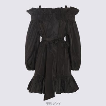 파투 블랙 미니 드레스 블랙