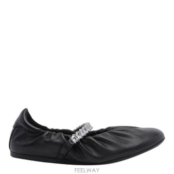 Jimmy Choo 26FW ������ Jade Ballets JADEBALLERINAGKEBLACKCRYSTAL TP579301126FW ������ Jade Ballets JADEBALLERINAGKEBLACKCRYSTAL 