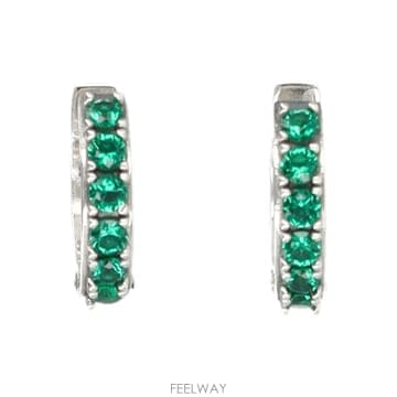 | Other Brand | �����������񲿳� Silver Crystal Hoop Earrings CDLE1CSILVERGREEN TP57�����������񲿳� Silver Crystal Hoop Earrings CDLE1CSI