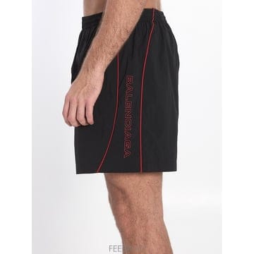 25 S/S 발렌시아가 버뮤다 쇼츠 WITH 레드 로고 814568T B0021546714