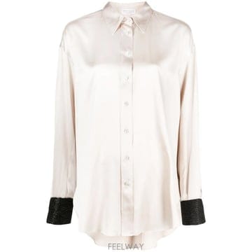 Brunello Cucinelli ���Ϲ�� ���ڷ� ��ġ�ڸ� ��Ҹ� ��ũ ����콺���Ϲ�� ���ڷ� ��ġ�ڸ� ��Ҹ� ��ũ ����콺