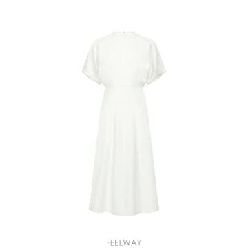 26FW 빅토리아 베컴 원피스 1426WDR007752A BRIVO WHITE
