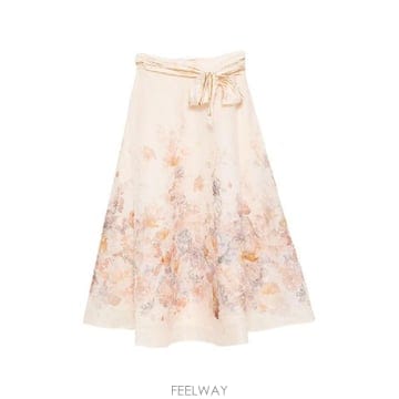 Zimmermann �׶�����Ÿ �ؿ� ���Ӹ� ���� ASCENT LINEN AND SILK MIDI ��ĿƮ 0267SF262CRF�׶�����Ÿ �ؿ� ���Ӹ� ���� ASCENT LINEN AND SILK MIDI