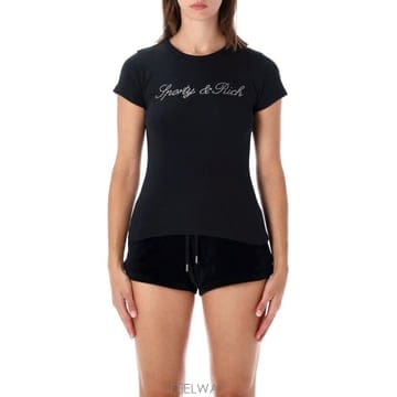 Sporty & Rich 26FW ����Ƽ�ظ�ġ ���� Ƽ���� TO13071326BA01 4 BLACK CRYSTAL26FW ����Ƽ�ظ�ġ ���� Ƽ���� TO13071326BA01 4 BLACK C