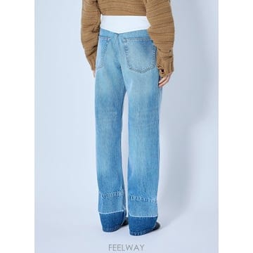 26 F/W MM6 메종 마르지엘라 와이드레그 데님 진 S52LA02 B0112306122