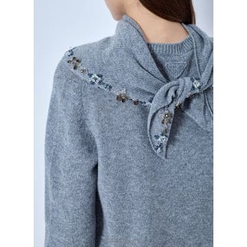 26 F/W 프라다 EMBROIDEREDSCARF 캐시미어 스웨터 P B0112306146