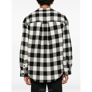 아미 울 CHECKEC 셔츠 USH875WV0220A210 B0712305813