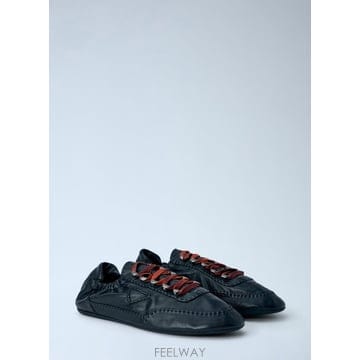 26 F/W 프라다 COLLAPSE 앤틱 나파 레더 스니커즈 2EE4 B0112294361