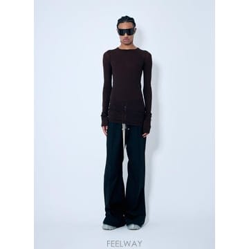 25 S/S 릭오웬스 RIB 롱 슬리브 티셔츠 RU01E5250 RC B0111517032