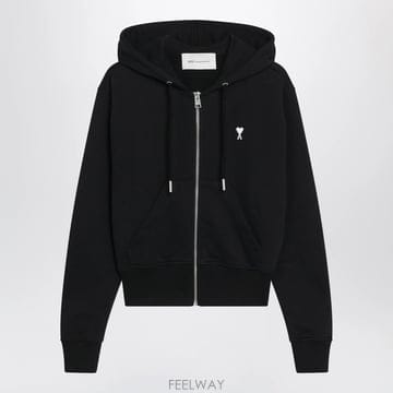 26 F/W 아미 블랙 아미 드 꾀흐 집업 맨투맨 FSW801730- B0052292939