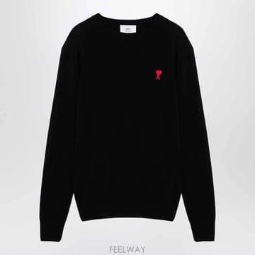 26 F/W 아미 블랙 아미 드 꾀흐 스웨터 BFUTS235724-0 B0052292984