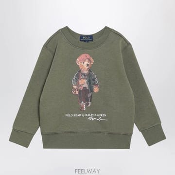 26 F/W 폴로 랄프로렌 폴로 베어 그린 코튼블렌드 맨투맨 (KID B0052293060