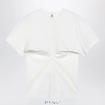 26 F/W 토템 화이트 코튼 티셔츠 264-WRT0944FB0093 B0052306330