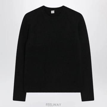 26 F/W 토템 블랙 크루넥 스웨터 인 실크 & 캐시미어 블렌드 2 B0052306332