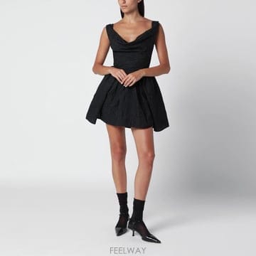 26 F/W 비비안 웨스트우드 슬리브리스 블랙 자카드 드레스 1101 B0052306408