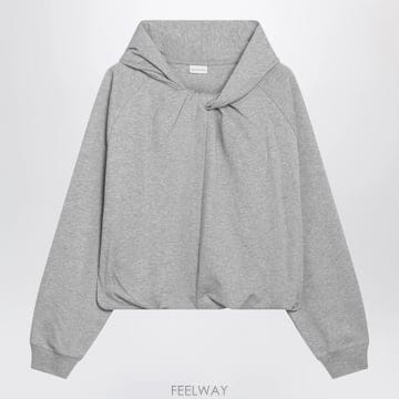26 F/W 드리스 반 노튼 그레이 멜랑주 코튼 후드 01113546 B0052306443
