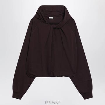 26 F/W 드리스 반 노튼 버건디 코튼 후드 0111354610-3 B0052306445