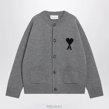 26 F/W 아미 그레이 아미 드 꾀흐 가디건 UKC368U018-A B0052306514