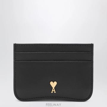 26 F/W 아미 아미 드 꾀흐 카드홀더 블랙 인 레더 USL706D B0052306532