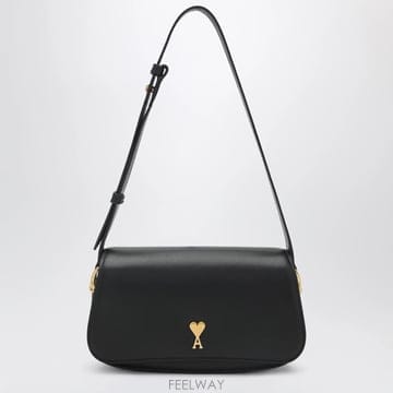 26 F/W 아미 파리 파리 블랙 레더 숄더 백 ULL719AL020 B0052306542