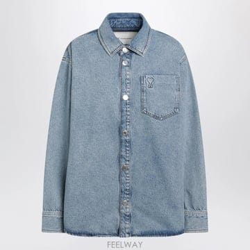 26 F/W 아미 블루 아미 드 CUR 오버셔츠 인 코튼 UJK918 B0052306549