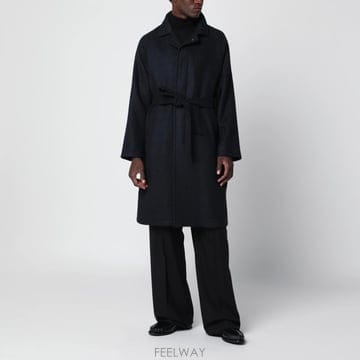 26 F/W 딸리아또레 블루 울블렌드 코트 WITH 벨트 SALOMO B0052306573