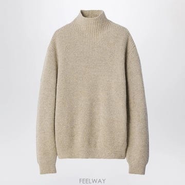 26 F/W 르메르 베이지 야크 & 알파카 터틀넥 스웨터 PO0054 B0052306602