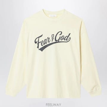 26 S/S 피어 오브 갓 MERCH 롱 슬리브 티셔츠 인 초크 코튼 B0052306613