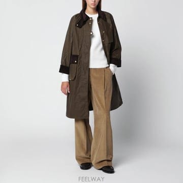 26 F/W 바버 롱 WAXED 코튼 자켓 OLIVE 그린 LWX15 B0052306692