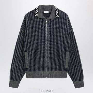 26 F/W 베르사체 다크 그레이 울 집업 가디건 10265451A1 B0052293092