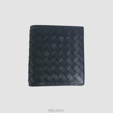 보테가 베네타 인트레치아토 반지갑 코발트