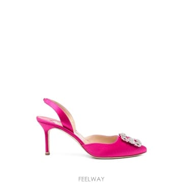 마놀로 블라닉 Hangisli crystal buckle pumps 12219440431368 TP72555
