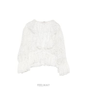 Chloe ���ο� ruffled floral lace blouse 12188712501512 TP725370625���ο� ruffled floral lace blouse 12188712501512 TP725