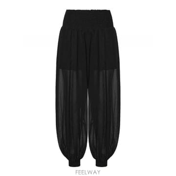 26SS 핀코 코튼 블렌드 크레이프 Voile 트라우저 106845A3B2Z99 TP579305156