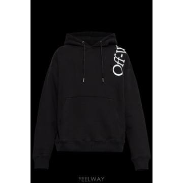 26FW Off 화이트 Off 화이트 Vertical Bookish Skate 후드티 44MBB085F26F