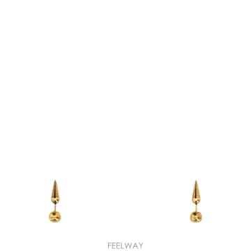24FW 질샌더 골드톤 metal earrings J12VG0202P4877716 TP577492184