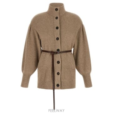 26FW 브루넬로 쿠치넬리 니트 Belted Caridgan M16750836C077 TP580397576