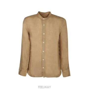 26 FW 120 LINO 만다린 칼라 긴소매 셔츠 33ALIM11590000115000092 TP45450