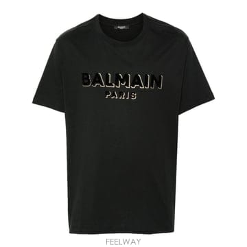 Balmain 26 FW �߸� �ΰ� ����Ʈ ��ư Ƽ���� DH1EG010BB99 TP45831264626 FW �߸� �ΰ� ����Ʈ ��ư Ƽ���� DH1EG010BB99 TP4583