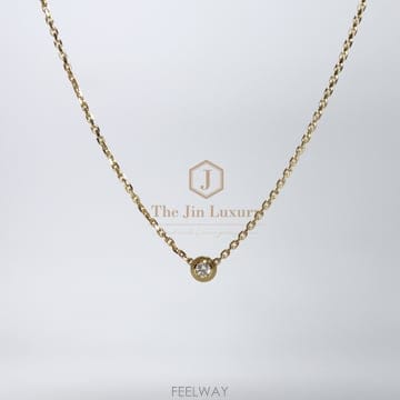 더진럭셔리 / 미사용 까르띠에 B7224517 다무르 미니 18K 옐로우 골드 다이아몬드 목걸이