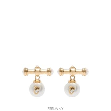 26FW 끌로에 이어링 CH26SJE03BRE 7ZN GOLD AND PEARLY